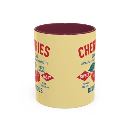 "Delicious Cherries", Colorful Mugs (11oz, 15oz) (Sanctum Veil)