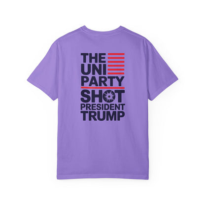 "The Uniparty Shot President Trump" #01, Unisex T-shirt