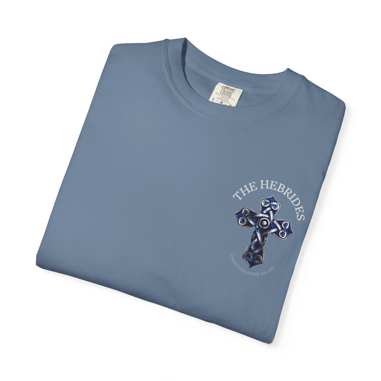 "The Hebrides - Christian since 563 AD", Unisex T-shirt