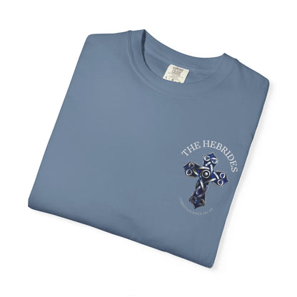 "The Hebrides - Christian since 563 AD", Unisex T-shirt