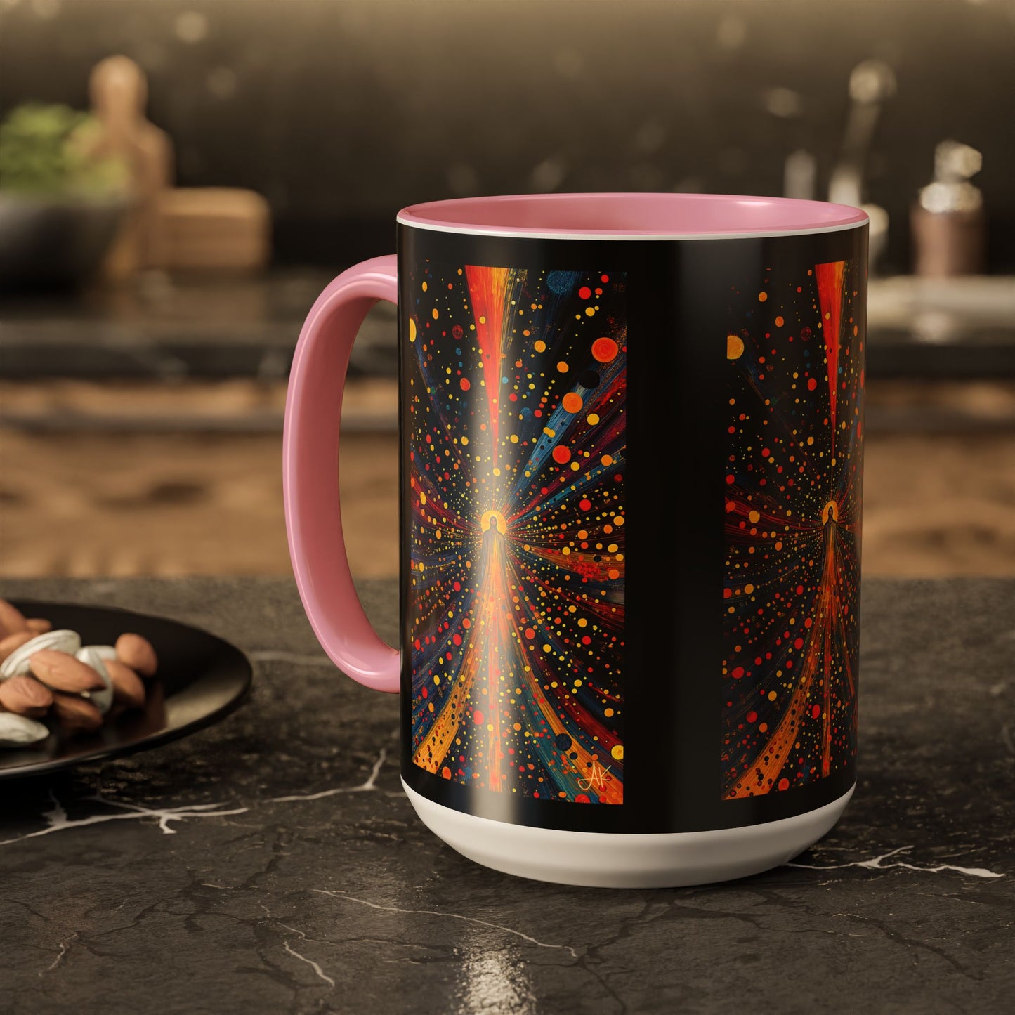 "Illuminated by Grace - 2 Corinthians 4:6", Colorful Mugs (11oz & 15oz)