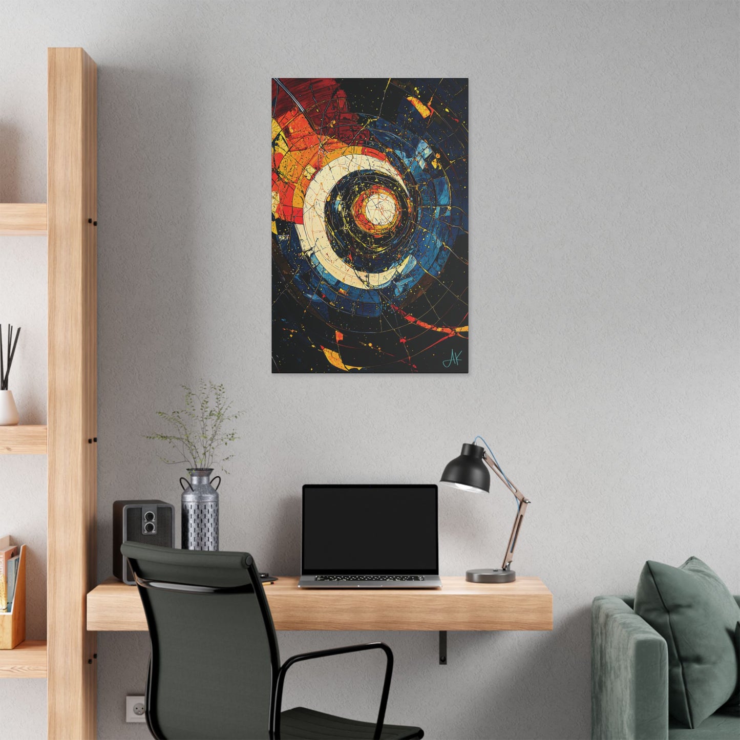 "Shatterdawn Vortex", Stretched Classic Canvas Fine Art Print