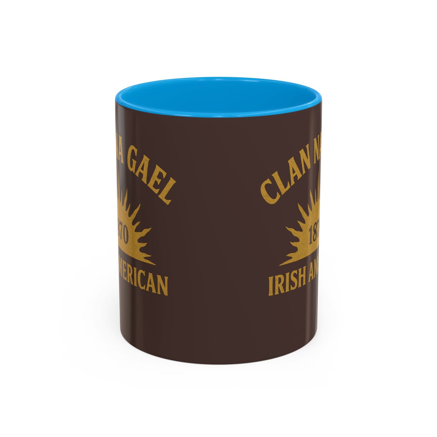 "Clan na Gael - Irish American", Colorful Mugs (11oz, 15oz) (Wild Boar Brown)