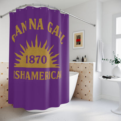 "Clan na Gael - Irish American", Shower Curtains (Vesper Violet)
