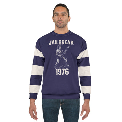 "Jailbreak 1976", Unisex Sweatshirt (Obsidian Blue)