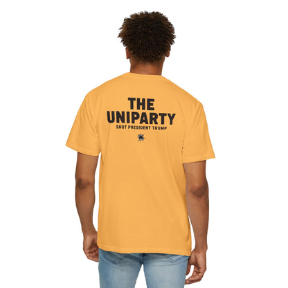 "The Uniparty Shot President Trump" #02, Unisex T-shirt