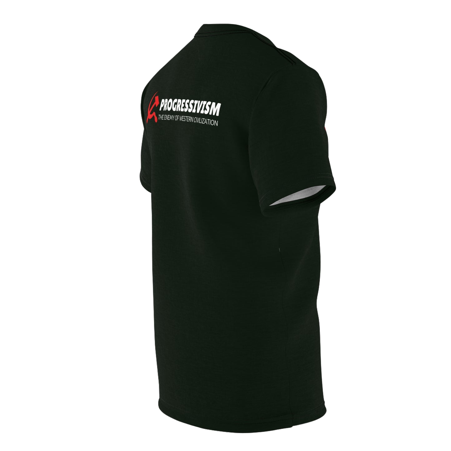 "Progressivism - Enemy of Western Civilization", Unisex Tee (Blackstone Green)