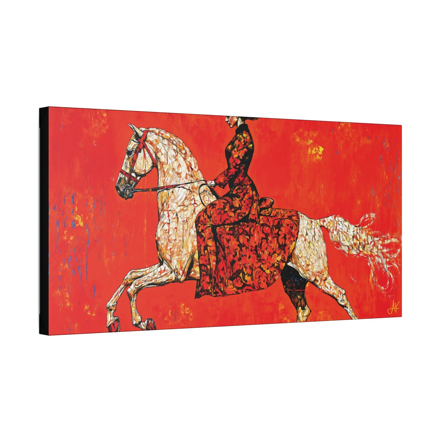 "Red Rider", Stretched Classic Canvas Fine Art Print