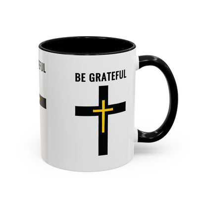"Be Grateful", Accent Coffee Mug