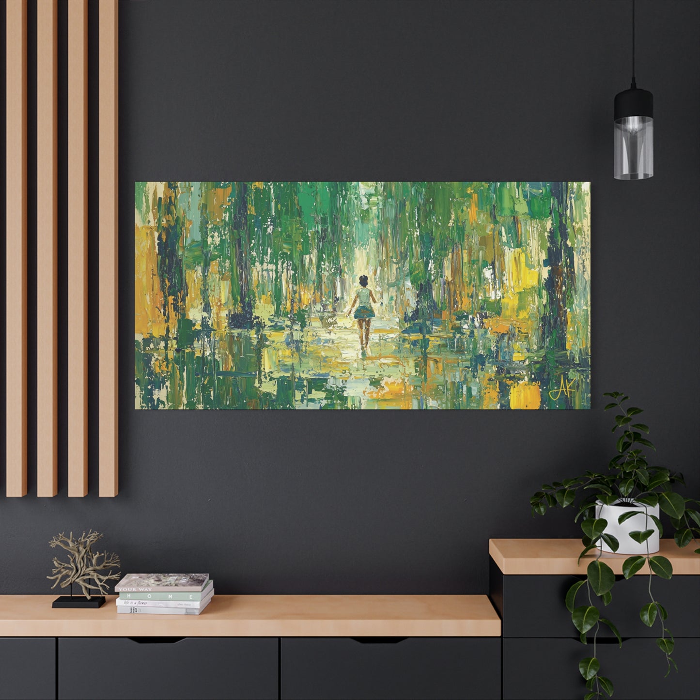 "Child of Green Rains", Fine Art Matte Canvas, Stretched, 1.25"