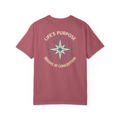 "Life's Purpose Begins at Conception #01", Unisex T-shirt