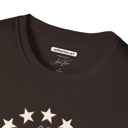 "Trump 45-47 Circle of Stars", Unisex Softstyle T-Shirt