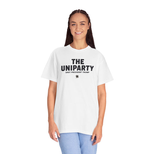 "The Uniparty Shot President Trump" #02, Unisex T-shirt