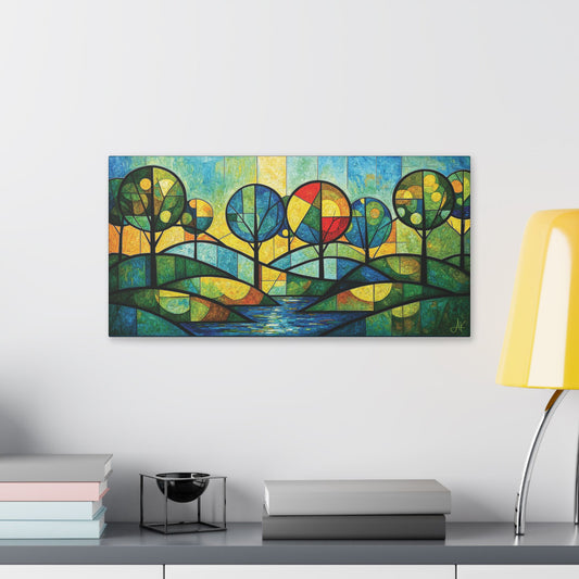 "Today I Bloom", Stretched Classic Canvas Fine Art Print