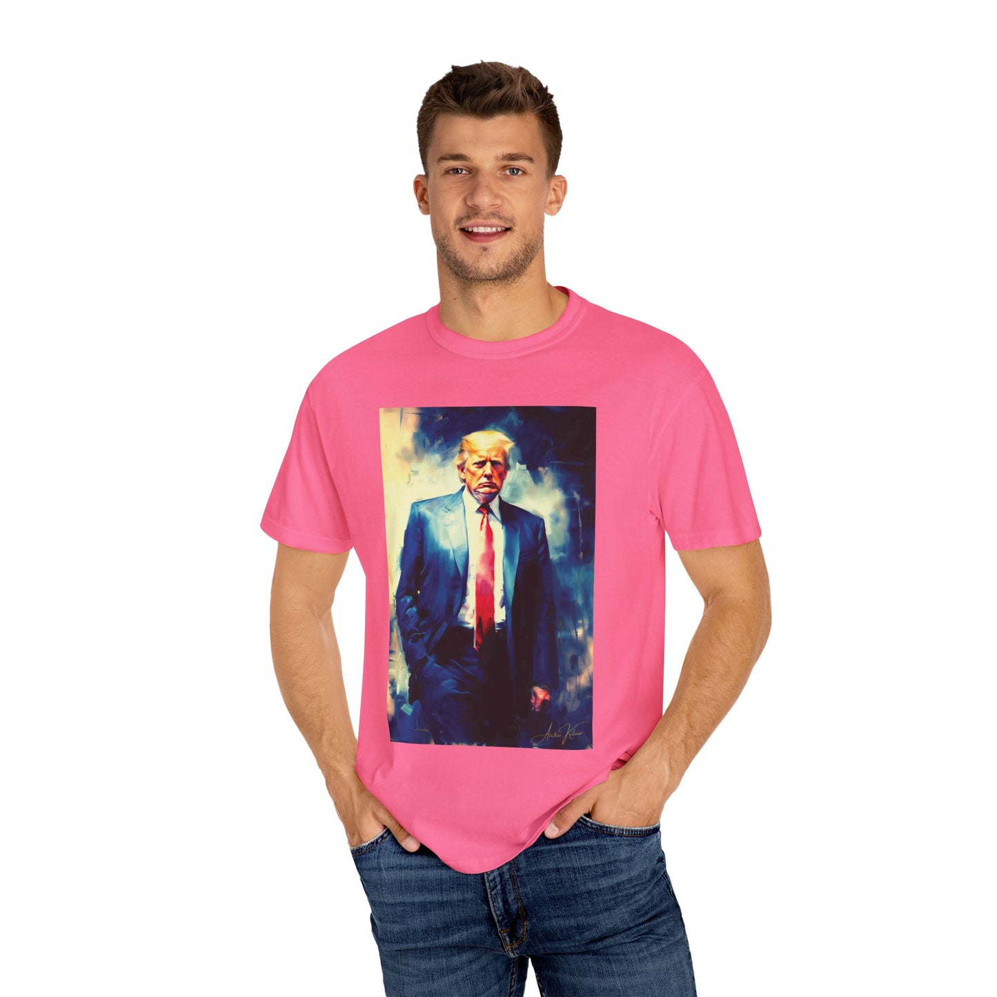 "Trump Portrait No. 6", Unisex T-shirt (Dark Colors)