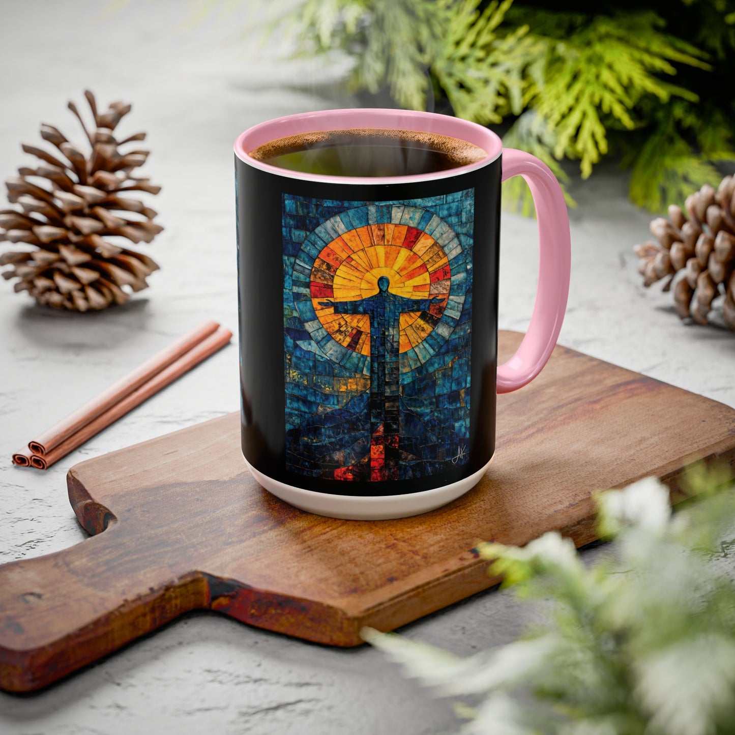 "Alpha and Omega - Revelation 22:13", Colorful Mugs (11oz, 15oz)