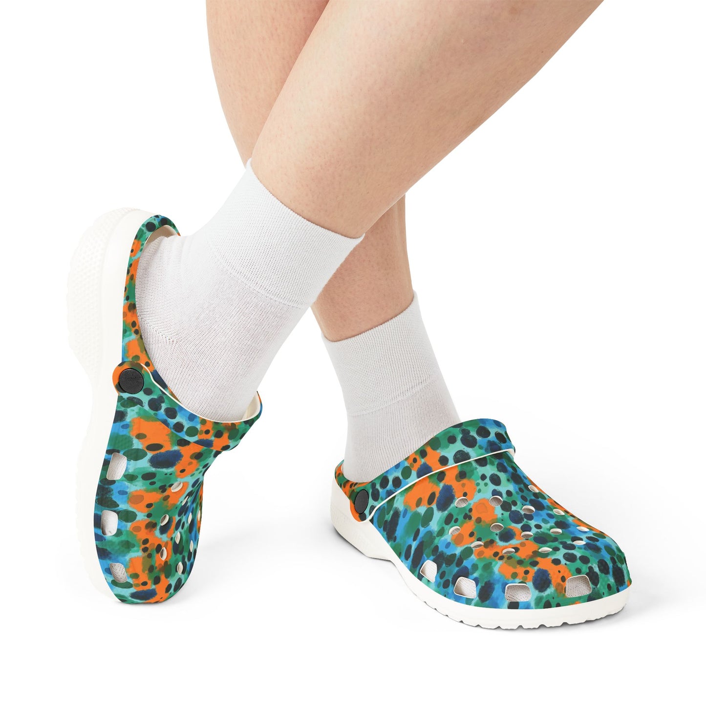 "Midnight Coral", Foam Rubber Clogs
