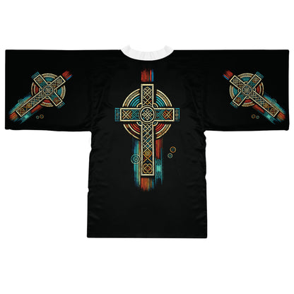 "Ancestral Faith", Long Sleeve Kimono Robe