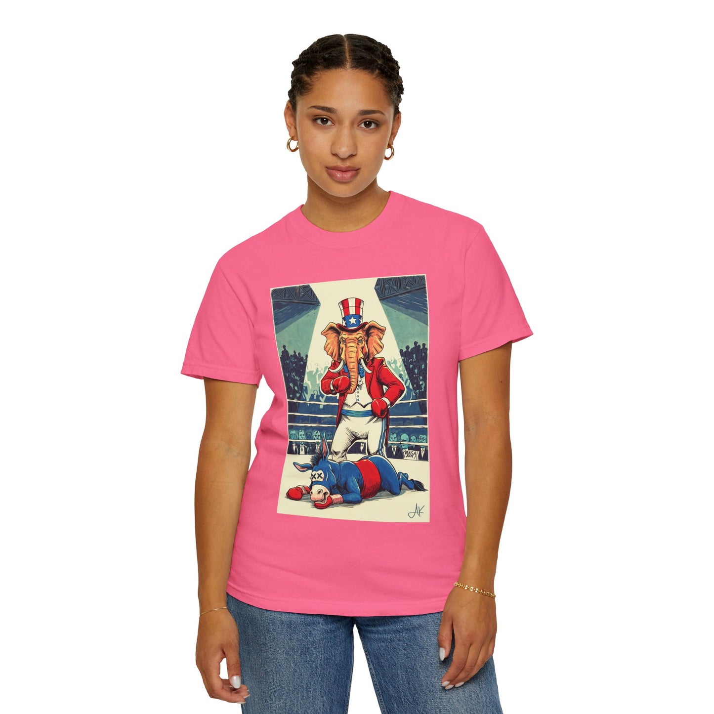 "Brutal Woke Knockout 2024", Unisex T-shirt (Dark Colors)