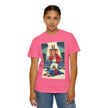 "Brutal Woke Knockout 2024", Unisex T-shirt (Dark Colors)