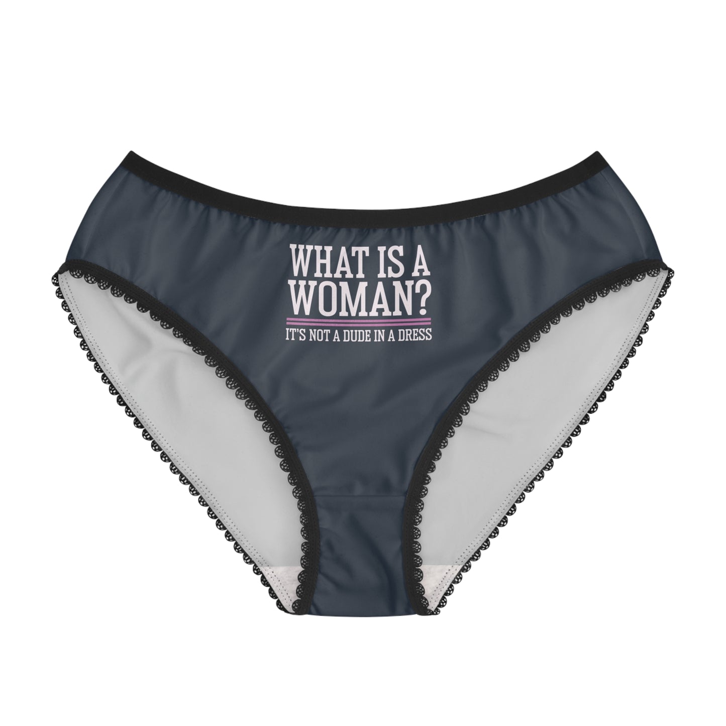 "What is a Woman" #02, Women's Briefs (Drowned Indigo)