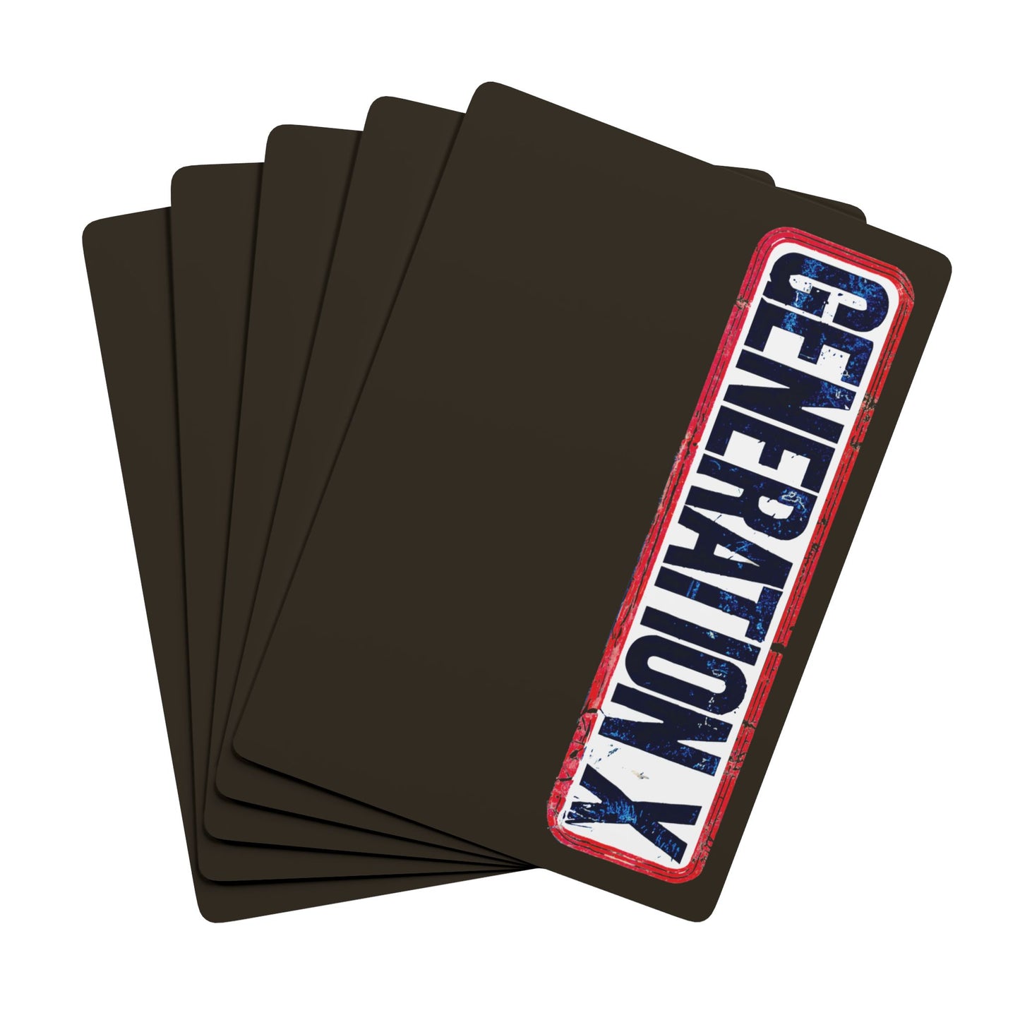 "Generation X", Retro Playing Cards (Ancient Brown)