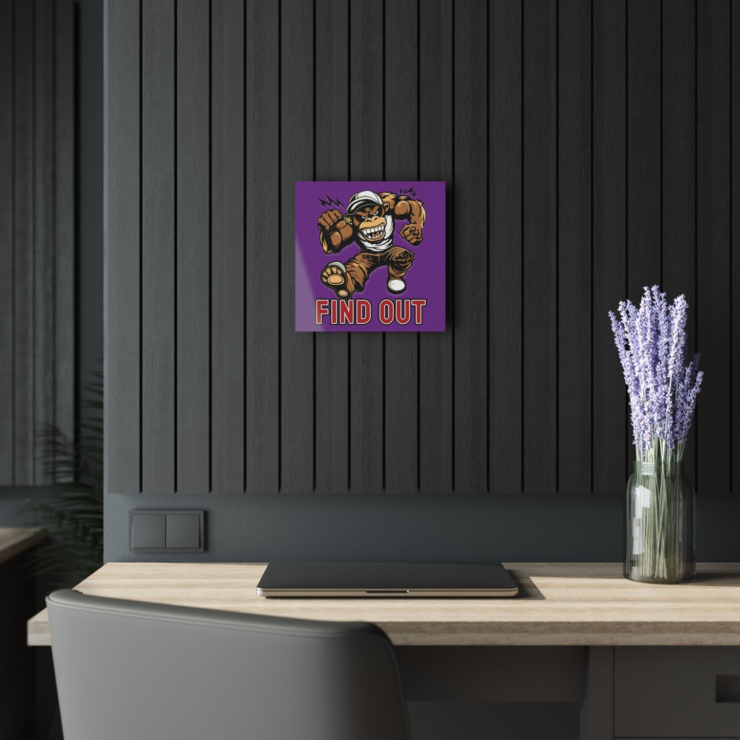 "Find Out", Acrylic Wall Prints (French Cleat Hanging) (Vesper Violet)