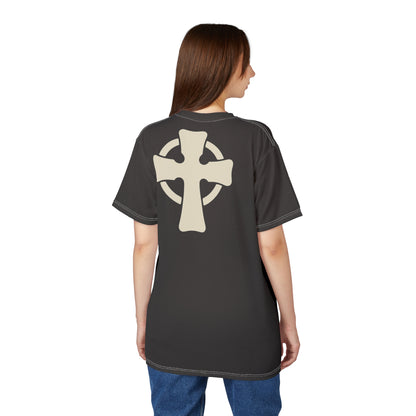 "Retro Jesus", Unisex T-shirt (Desert Shadow)