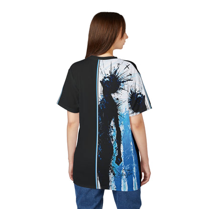 "Reborn in Light", Unisex Cut & Sew Tee