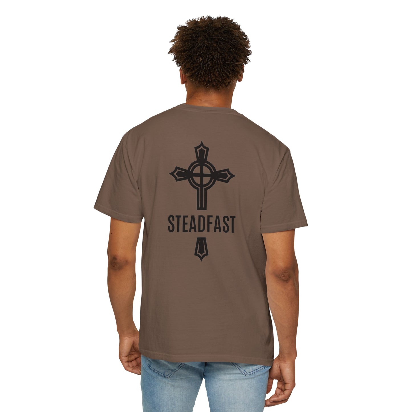 "Steadfast Cross in Black", Unisex T-shirt