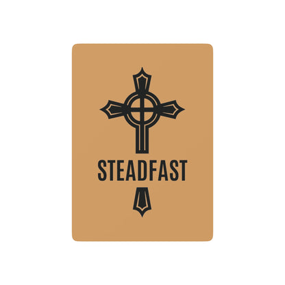 "Steadfast Cross", Christian Playing Cards (Camel Brown)