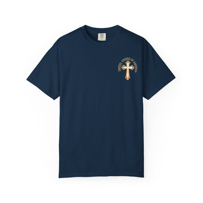 "USA Gold Cross", Unisex T-shirt