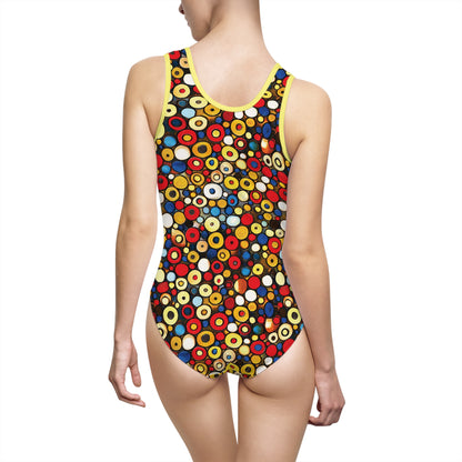 "Bits and Bobs", Women's Classic One-Piece Swimsuit