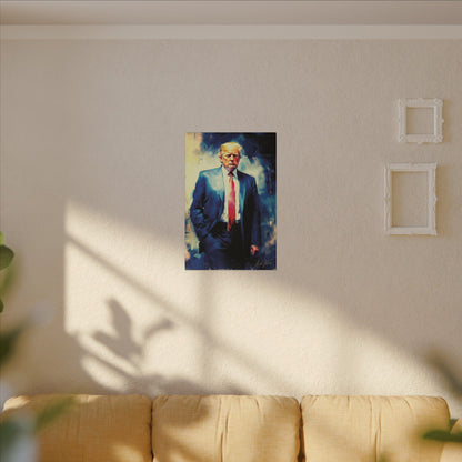 "Trump Portrait No. 6", Stretched Matte Canvas Fine Art Print