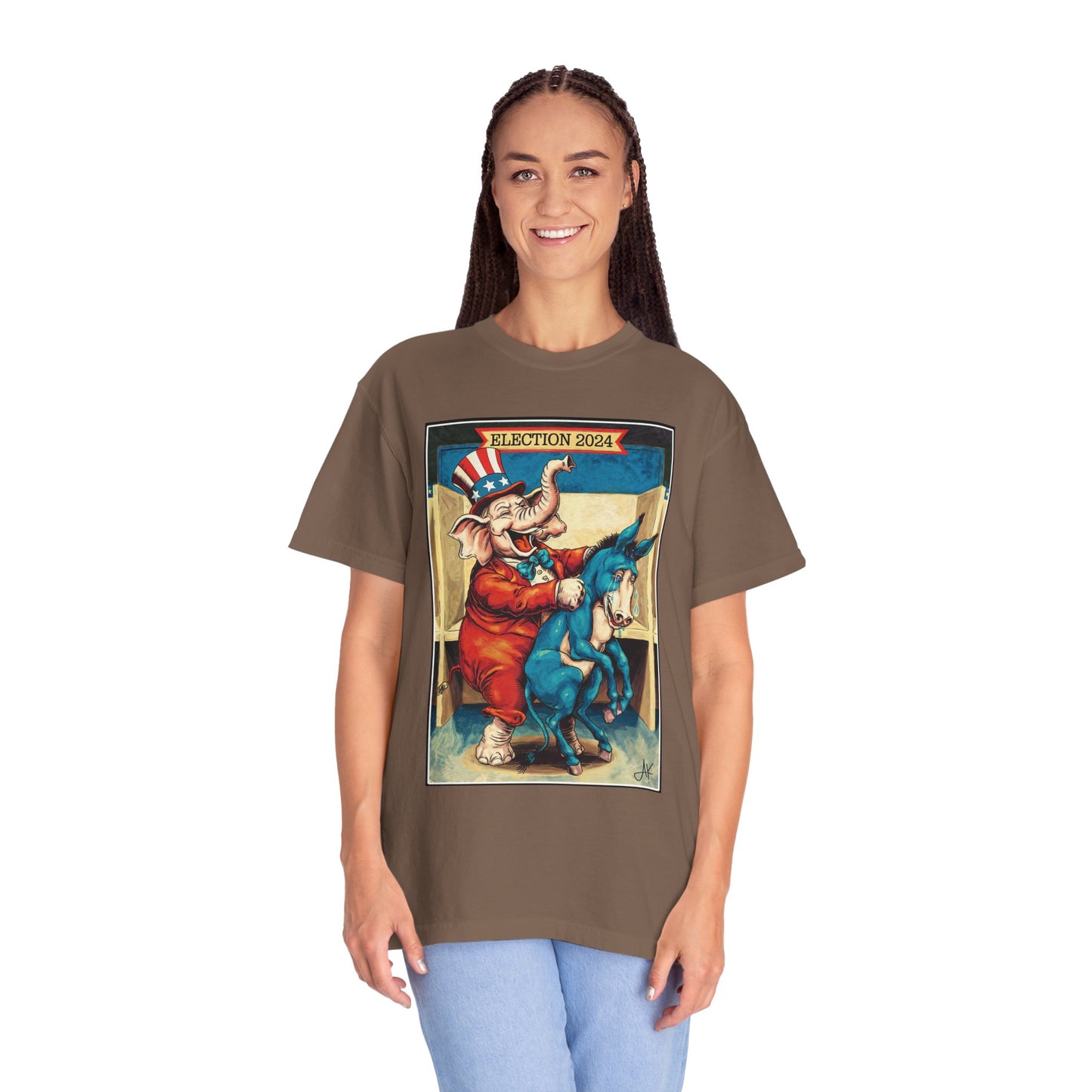 "MAGA Spanked the Donkeys 2024", Unisex T-shirt (Light Colors)