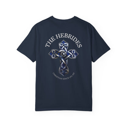 "The Hebrides - Christian since 563 AD", Unisex T-shirt