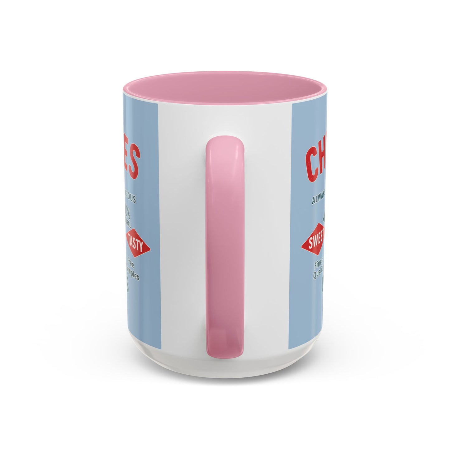 "Delicious Cherries", Colorful Mugs (11oz, 15oz) (Retro Sky)
