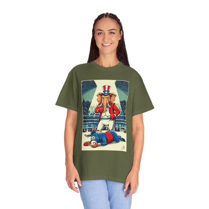 "Brutal Woke Knockout 2024", Unisex T-shirt (Dark Colors)