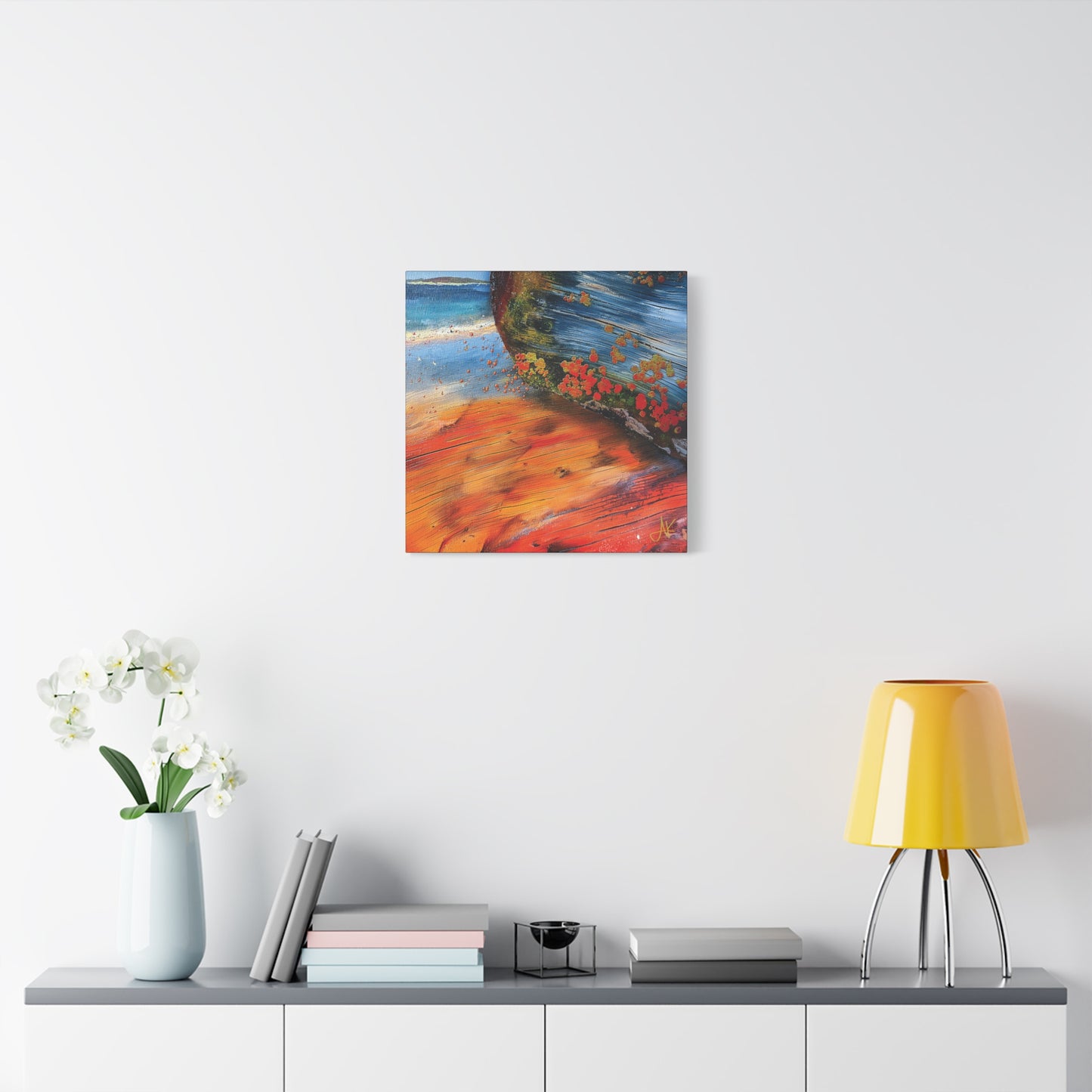"Landfall Ember – Memories of Ancestral Strakes", Fine Art Matte Canvas, Stretched, 1.25"