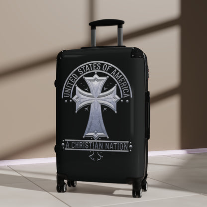 "USA - A Christian Nation" #02 Suitcases (Black)