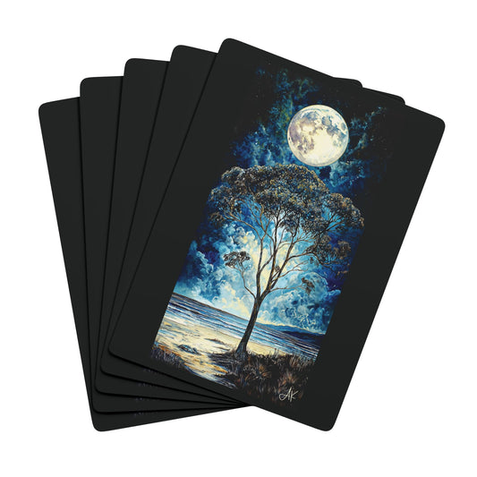 "Unbroken Across Time", Fine Art Playing Cards (Void Black)