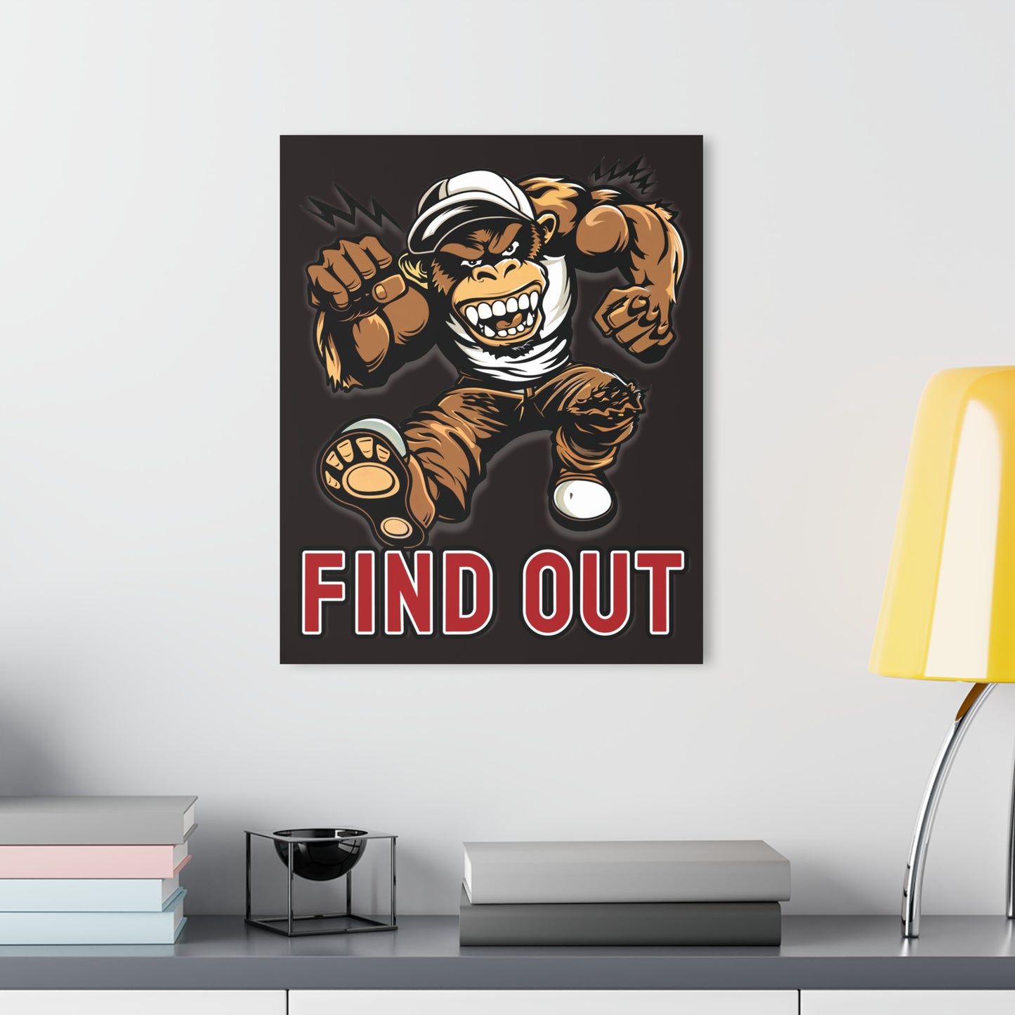"Find Out", Acrylic Wall Prints (French Cleat Hanging) (Licorice Black)
