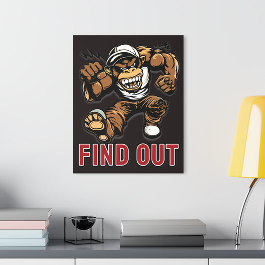 "Find Out", Acrylic Wall Prints (French Cleat Hanging) (Licorice Black)