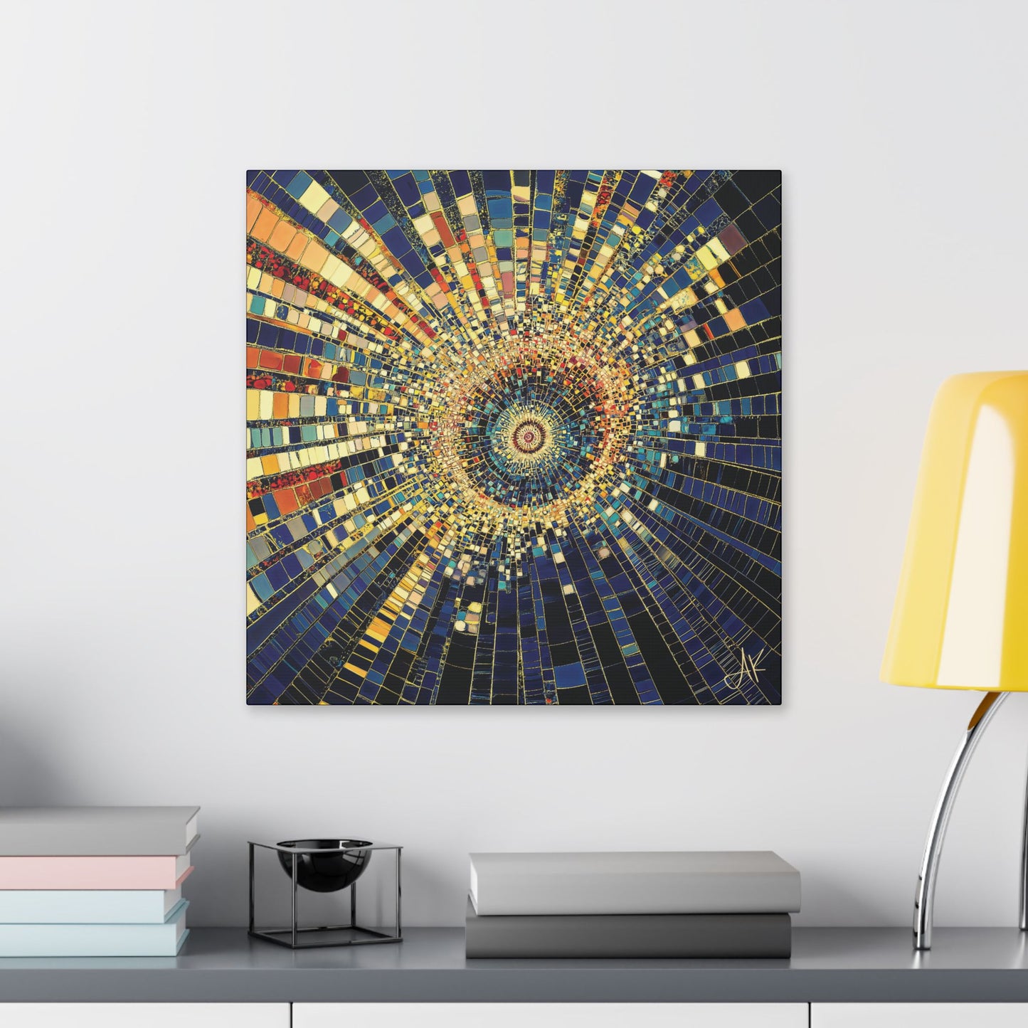"Mosaic Burst", Stretched Classic Canvas Fine Art Print