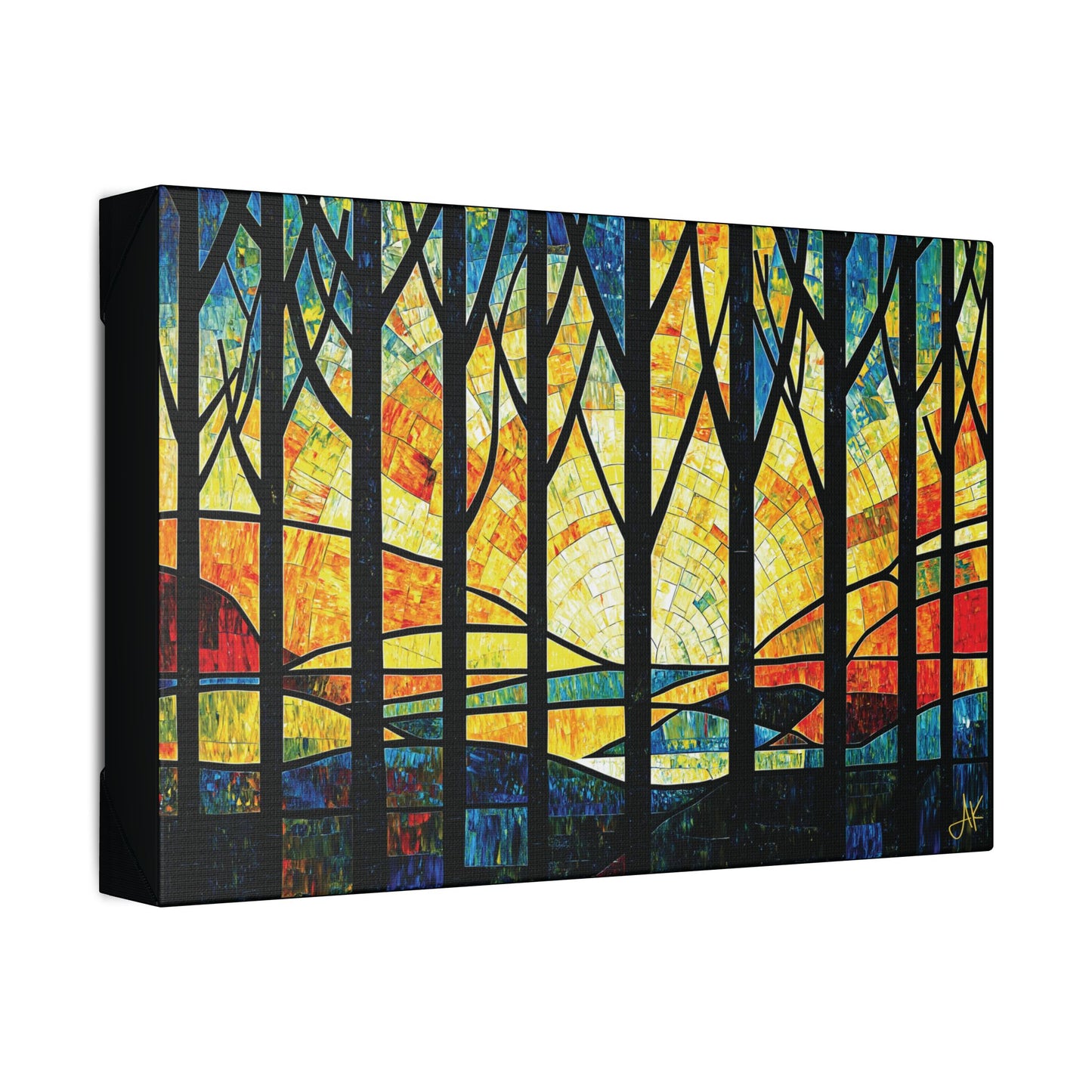 "Forest at Dawn", Stretched Classic Canvas Fine Art Print