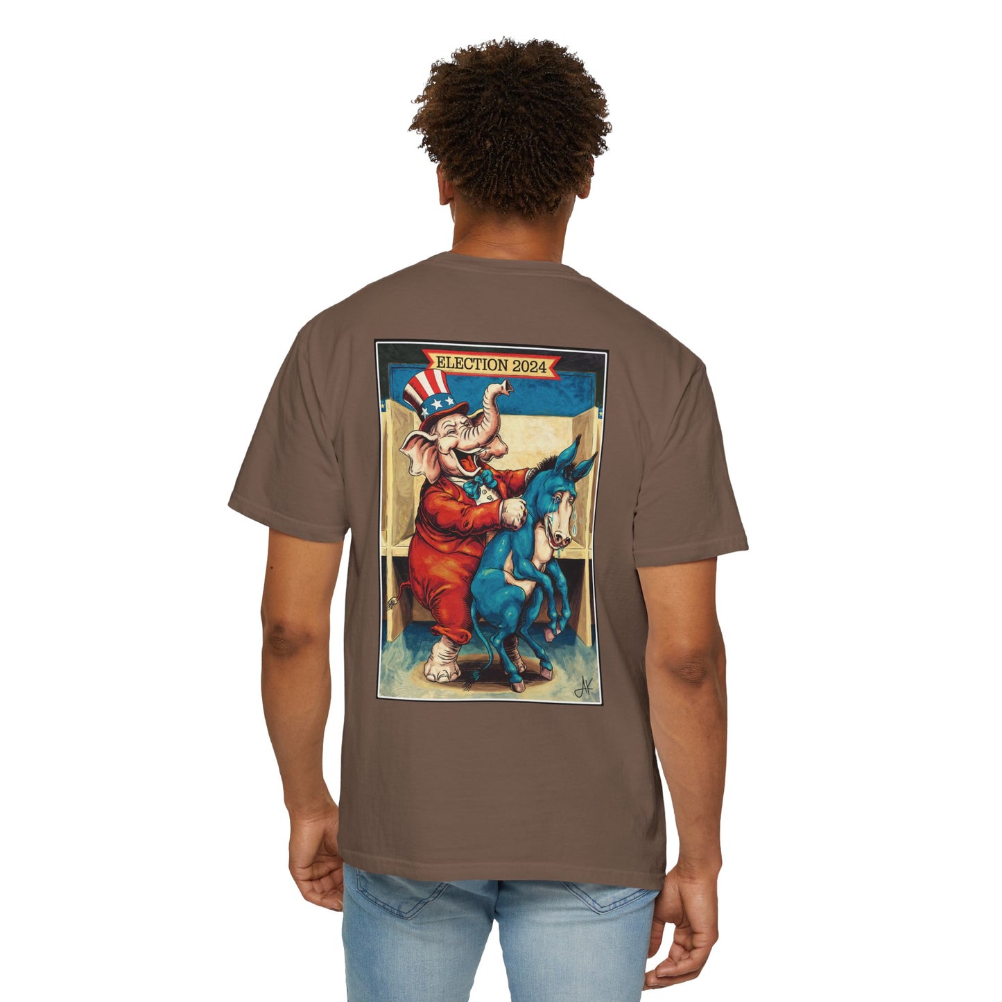 "MAGA Spanked the Donkeys 2024", Unisex T-shirt (Light Colors)