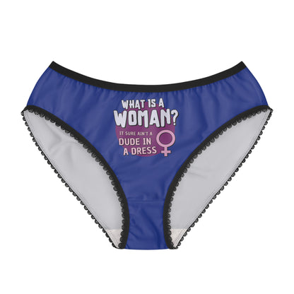 "What is a Woman" #01, Women's Briefs (Patriot Blue)