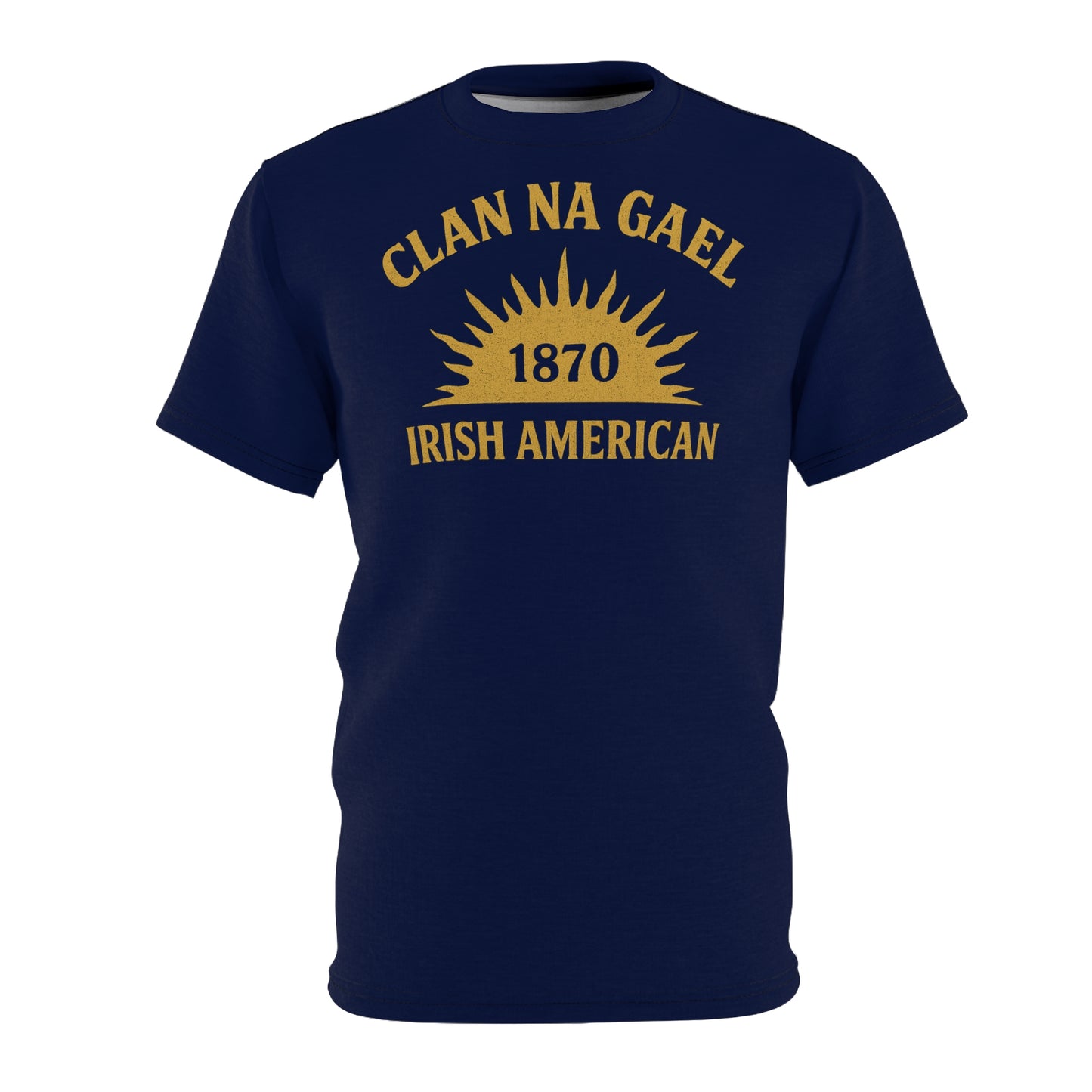"Clan na Gael - Irish American", Unisex T-shirt (Mariana Blue)