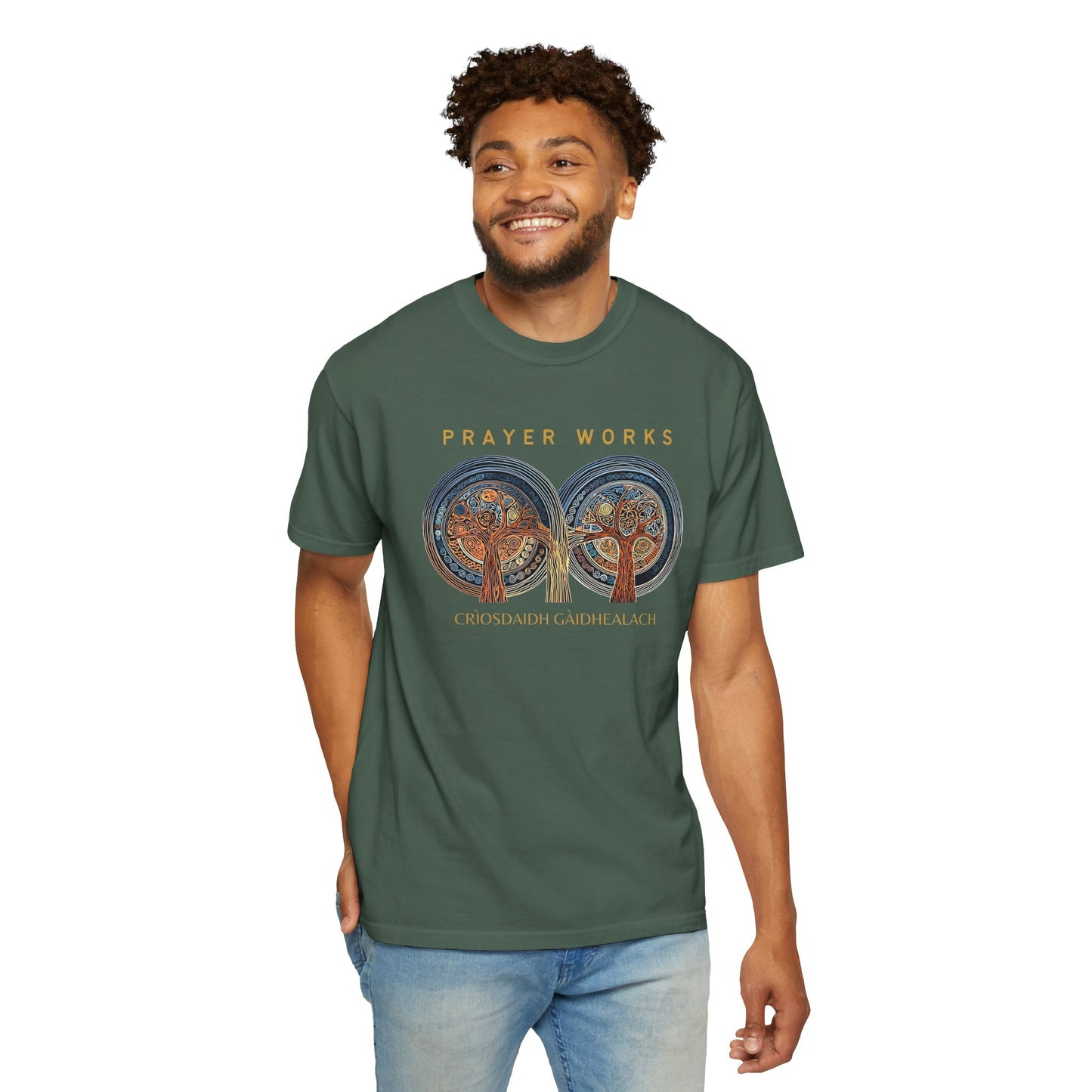 "Prayer Works - Criosdaidh Gàidhealach", Unisex T-shirt