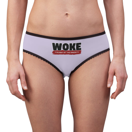 "Woke - Tyranny by the Minority", Women's Briefs (Zesty Lilac)
